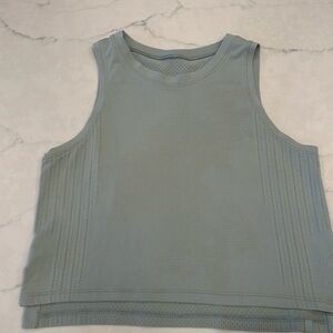 Lululemon train to be tank top in blue grey